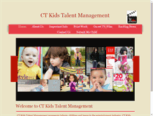 Tablet Screenshot of ctkidstalent.com